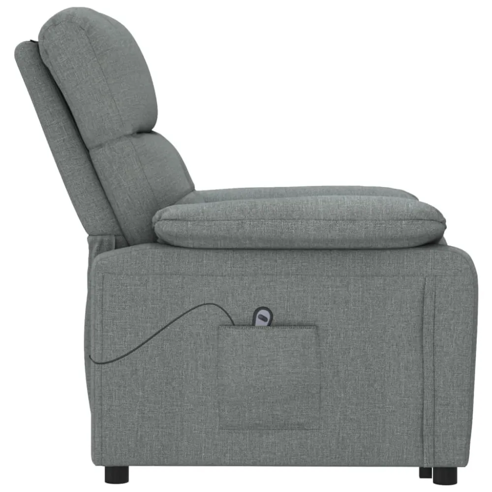 Poltrona Alzapersona Tessuto Grigio Scuro