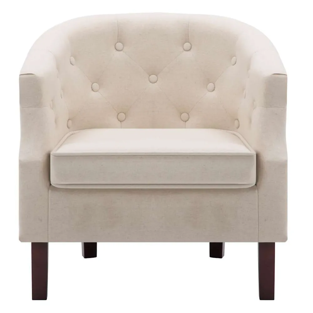 Poltrona Beige Tessuto