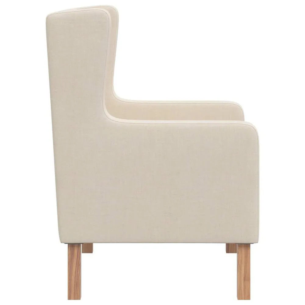 Poltrona Bianco Crema Tessuto
