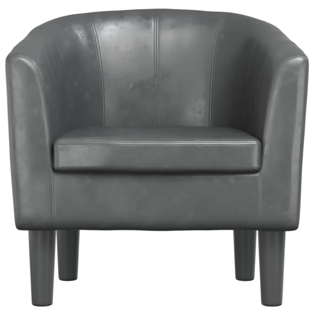 Poltrona Cabriolet Grigia Similpelle
