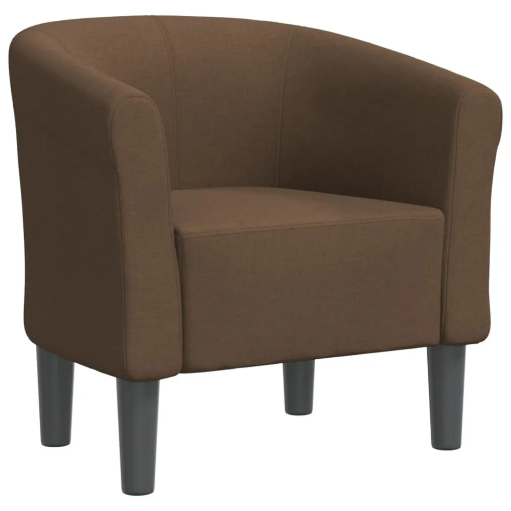 Poltrona Cabriolet Marrone Tessuto