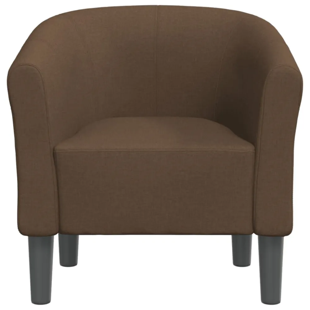 Poltrona Cabriolet Marrone Tessuto