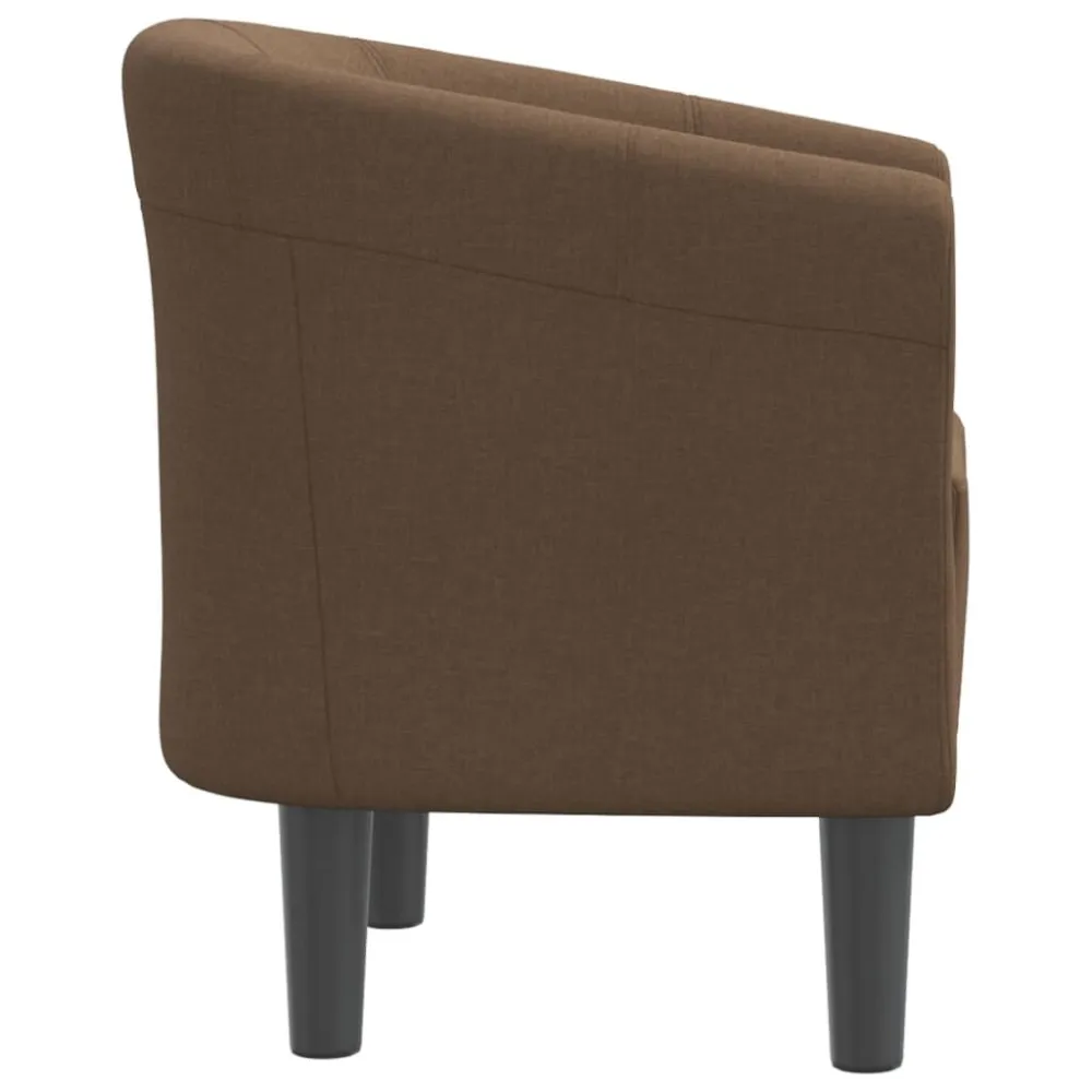 Poltrona Cabriolet Marrone Tessuto