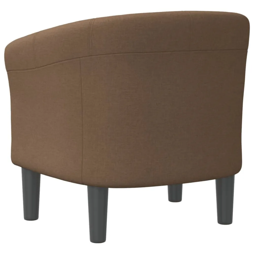 Poltrona Cabriolet Marrone Tessuto