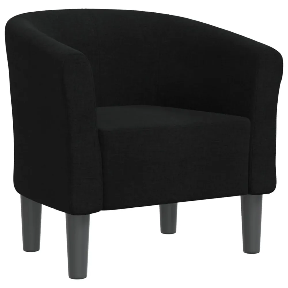 Poltrona Cabriolet Nera Tessuto
