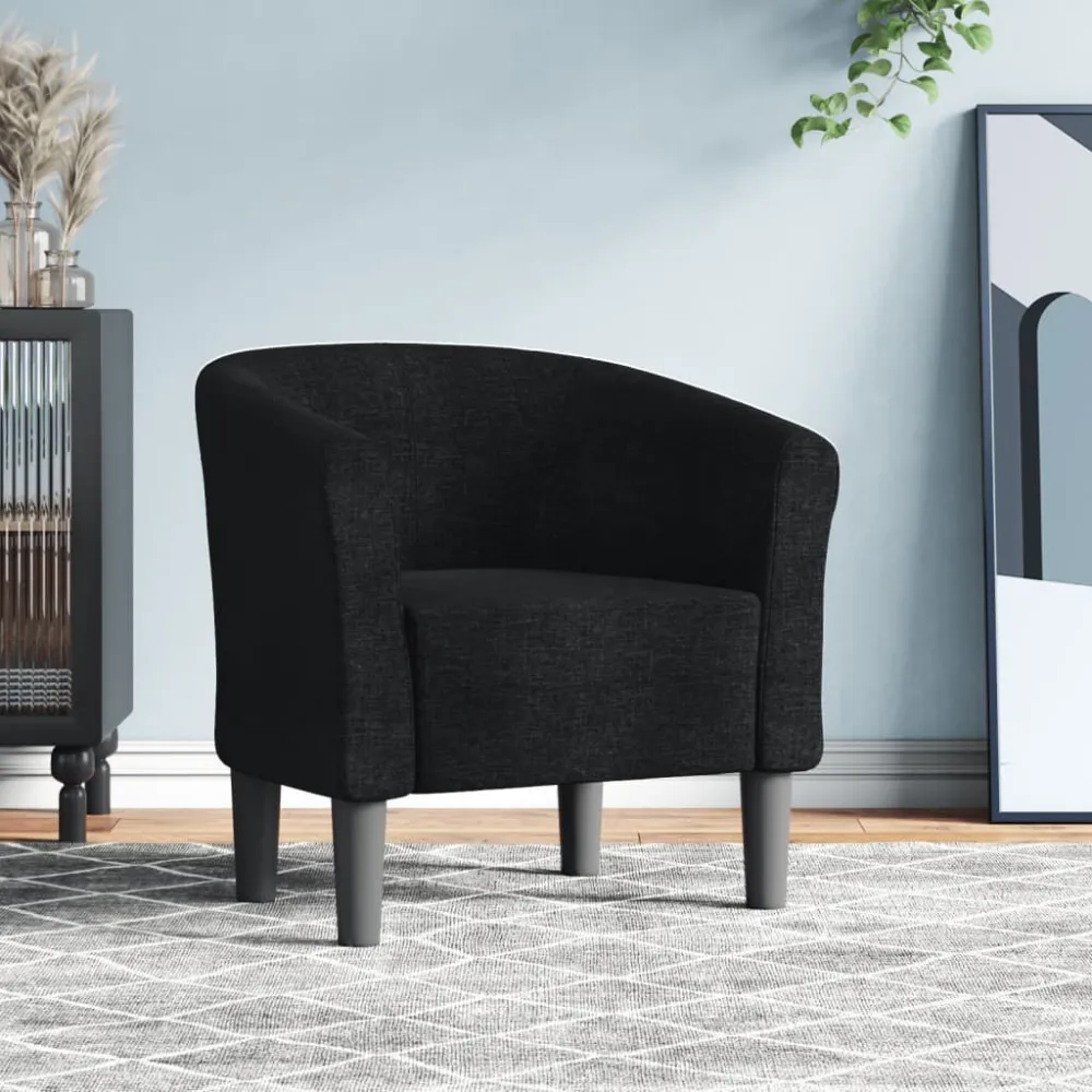 Poltrona Cabriolet Nera Tessuto