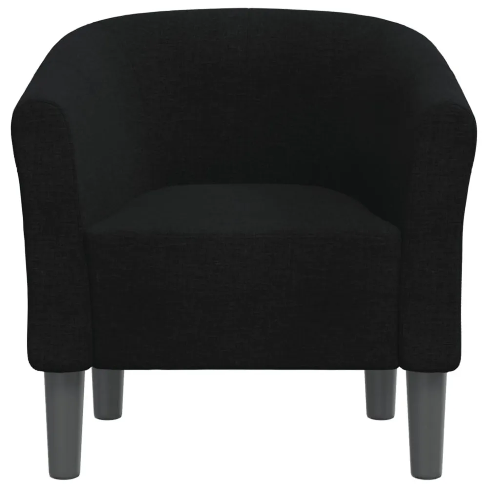 Poltrona Cabriolet Nera Tessuto