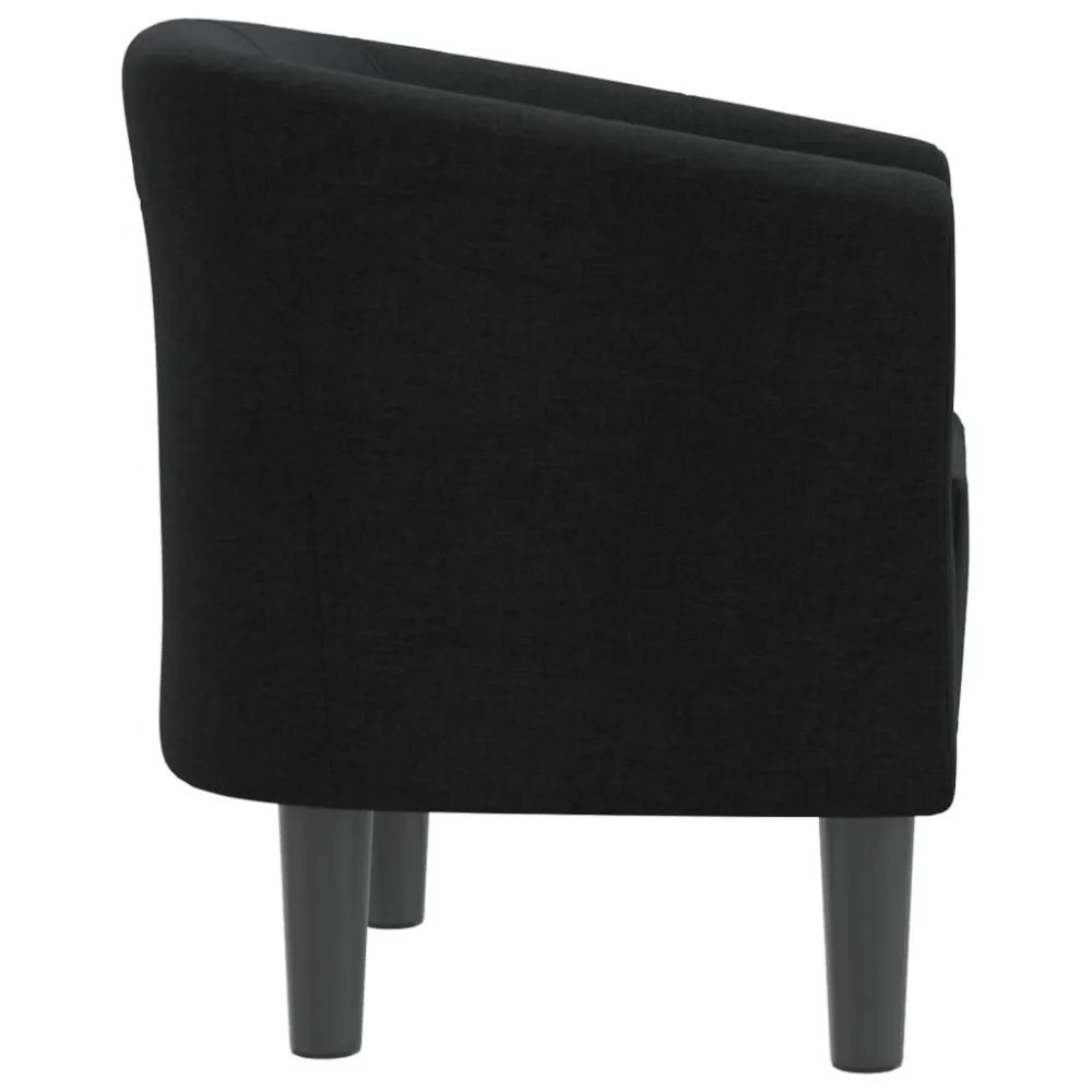 Poltrona Cabriolet Nera Tessuto
