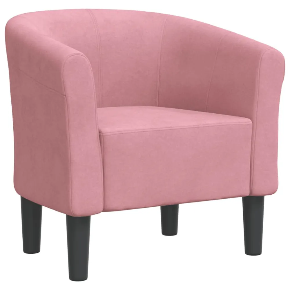 Poltrona Cabriolet Rosa Velluto