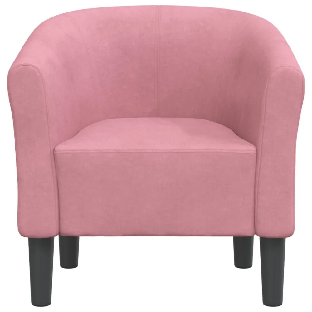 Poltrona Cabriolet Rosa Velluto
