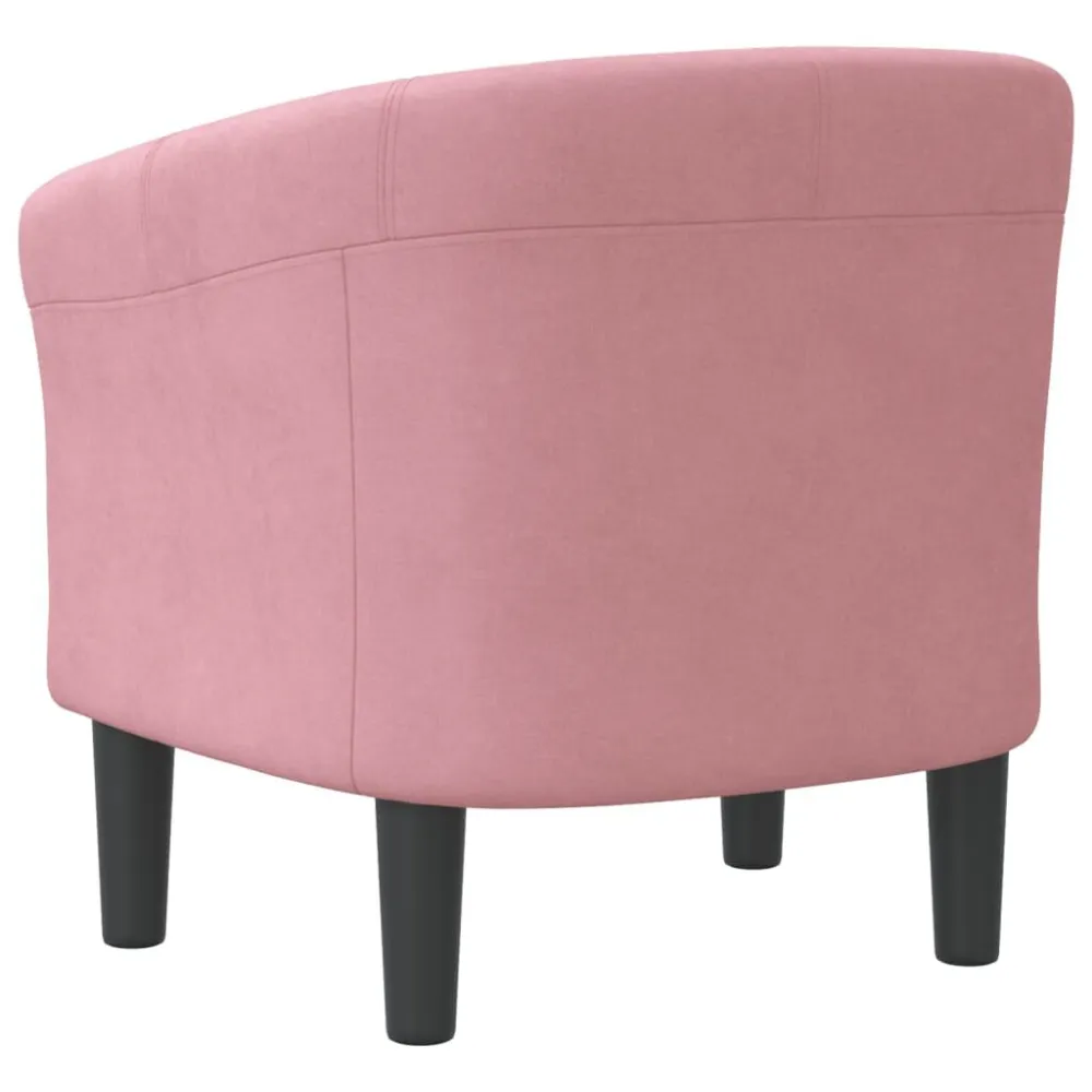 Poltrona Cabriolet Rosa Velluto