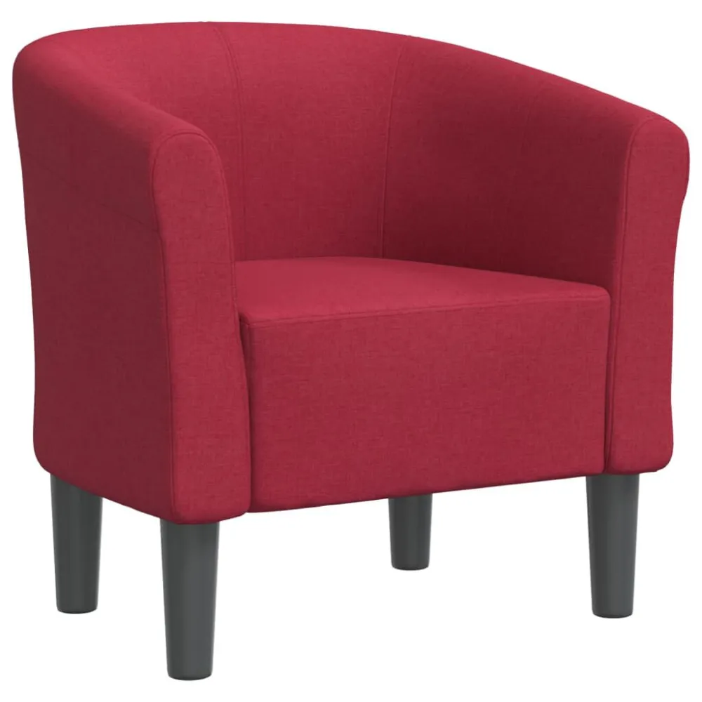 Poltrona Cabriolet Rosso Vino Tessuto