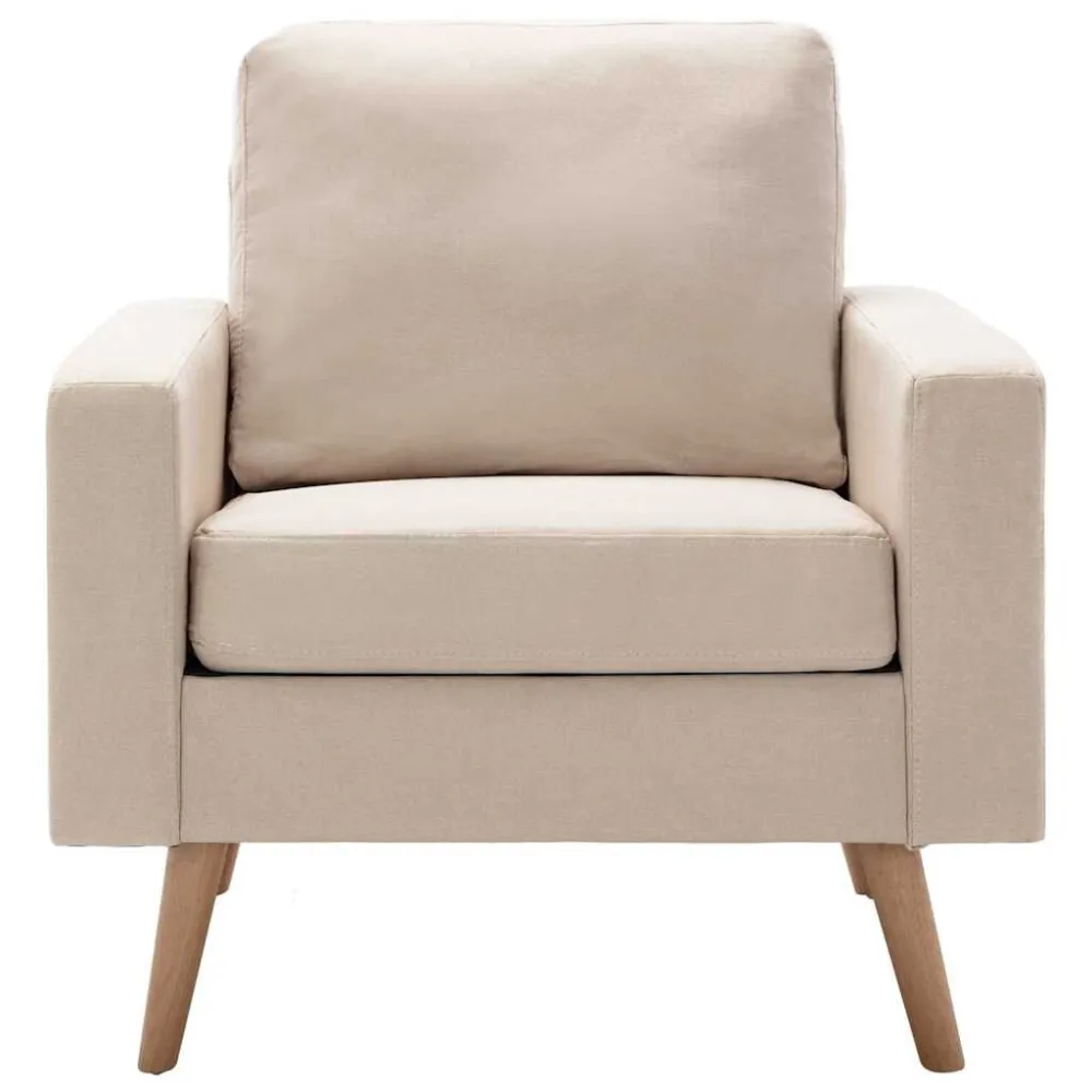 Poltrona Crema Tessuto