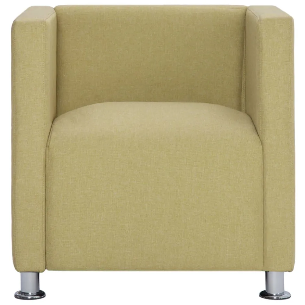 Poltrona Cubo Verde Tessuto
