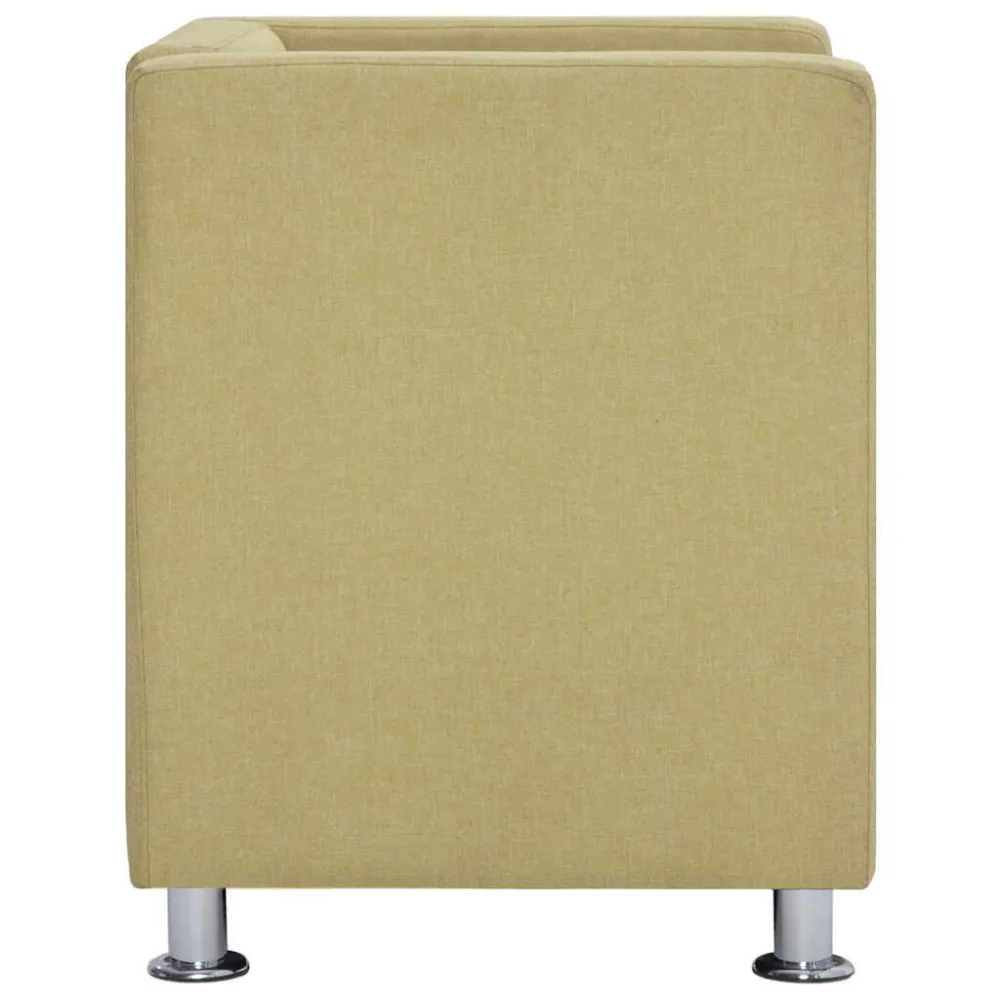 Poltrona Cubo Verde Tessuto