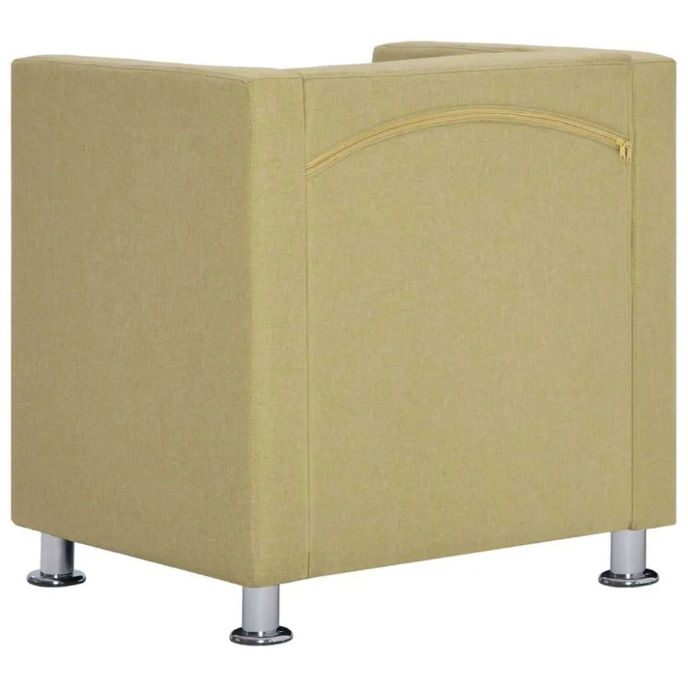 Poltrona Cubo Verde Tessuto