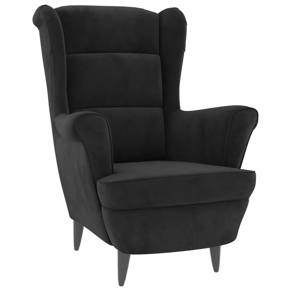Poltrona Nera Velluto