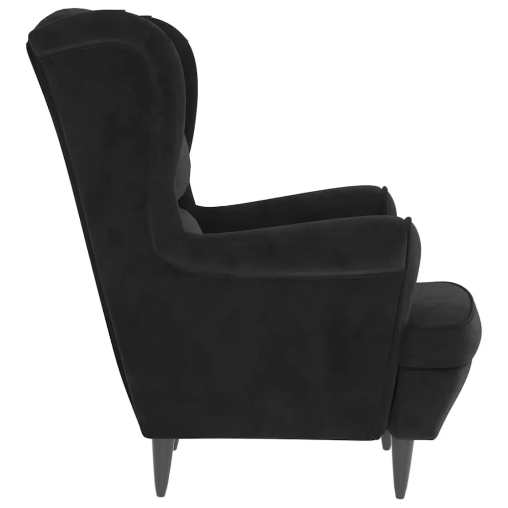 Poltrona Nera Velluto