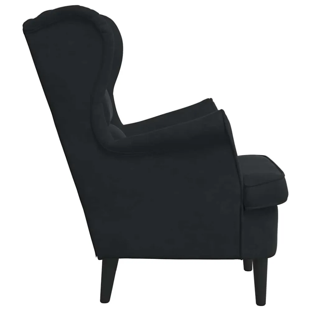 Poltrona Nera Velluto