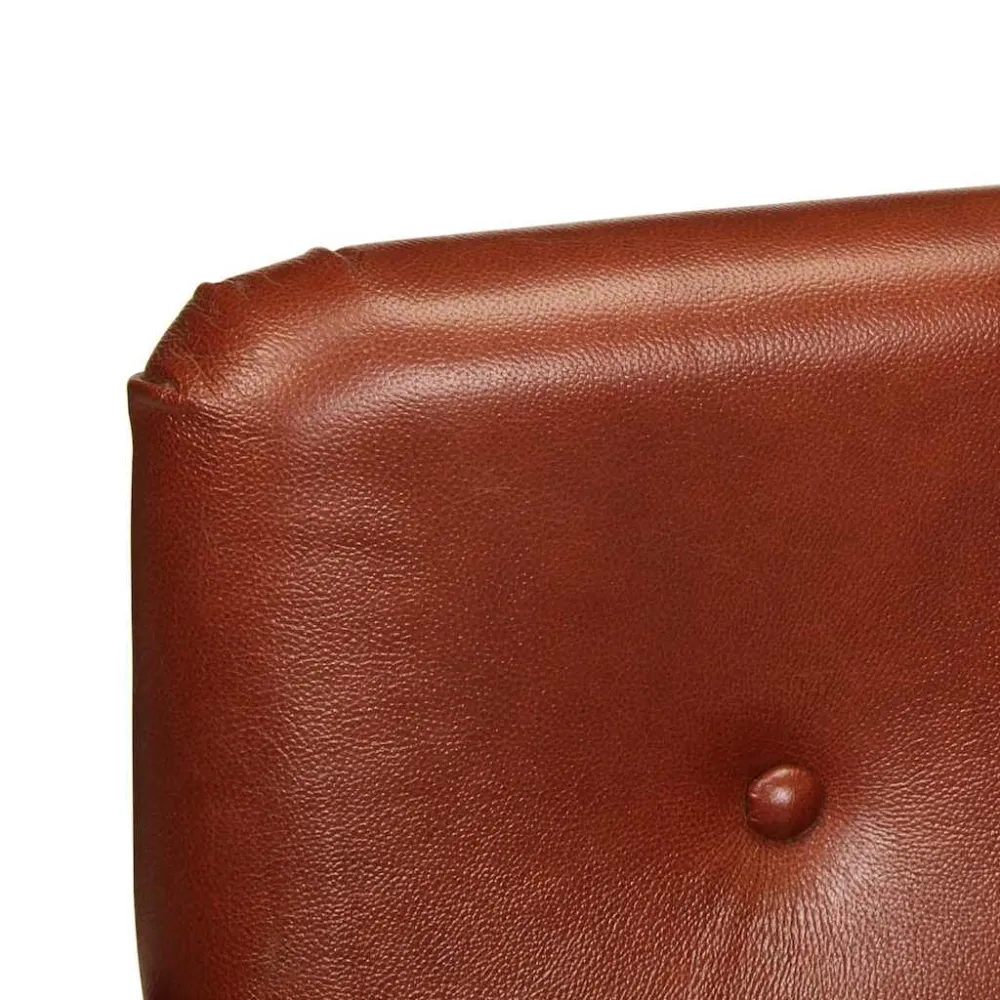 Poltrona Pozzetto Marrone Vera Pelle