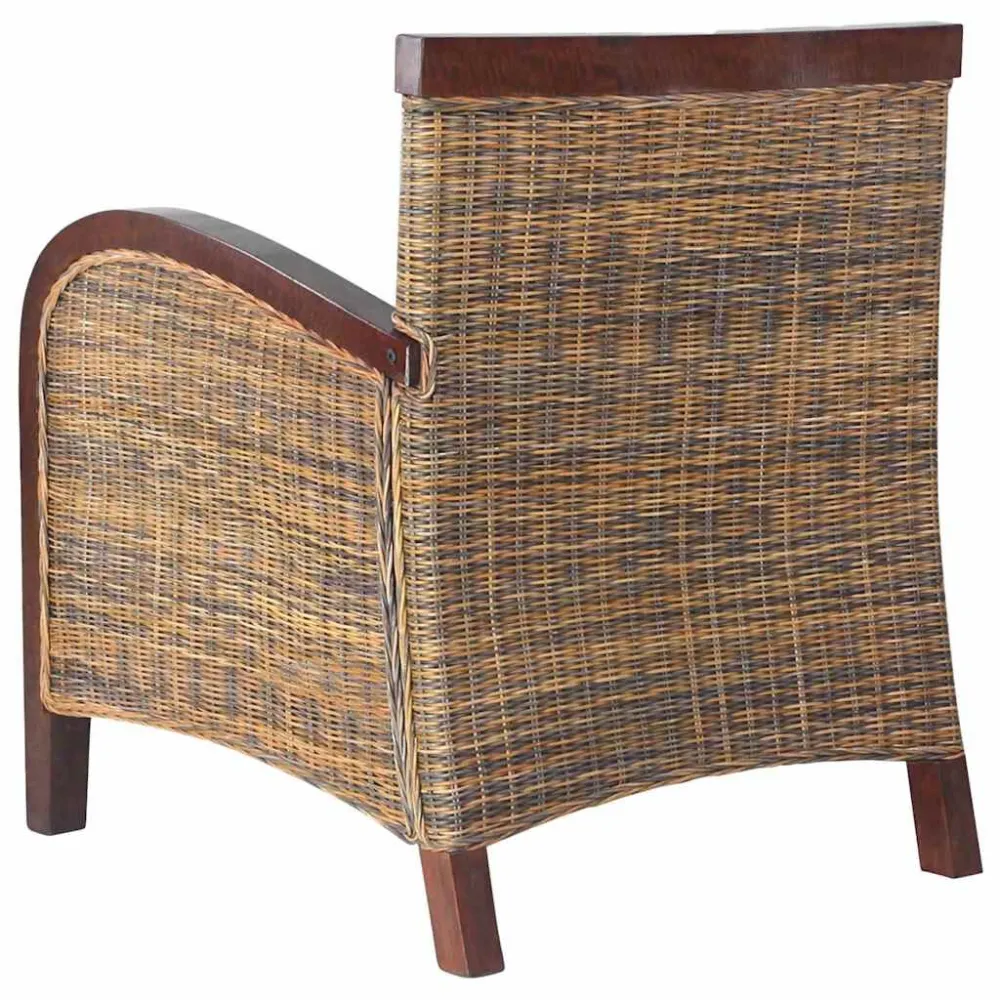 Poltrona Rattan Intrecciato Mano