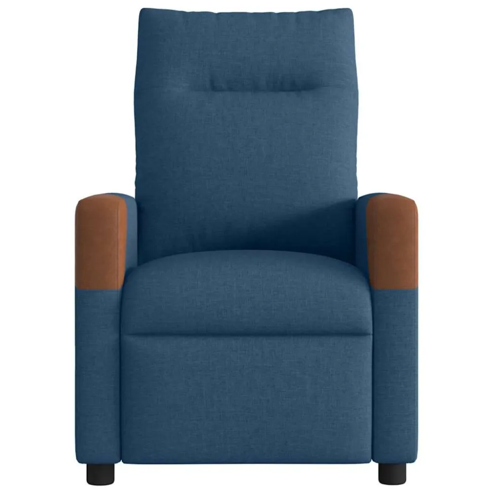 Poltrona Reclinabile Blu Tessuto