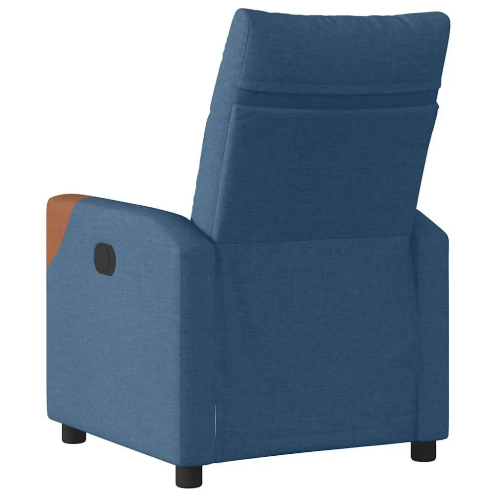 Poltrona Reclinabile Blu Tessuto