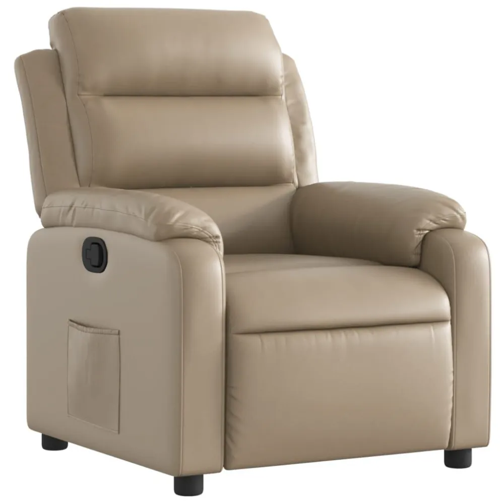 Poltrona Reclinabile Cappuccino Similpelle