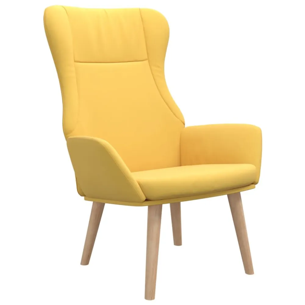 Poltrona Relax Giallo Senape Tessuto