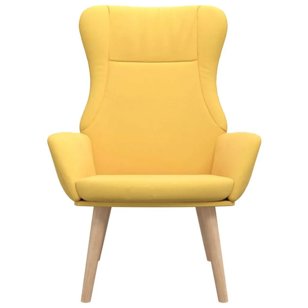 Poltrona Relax Giallo Senape Tessuto
