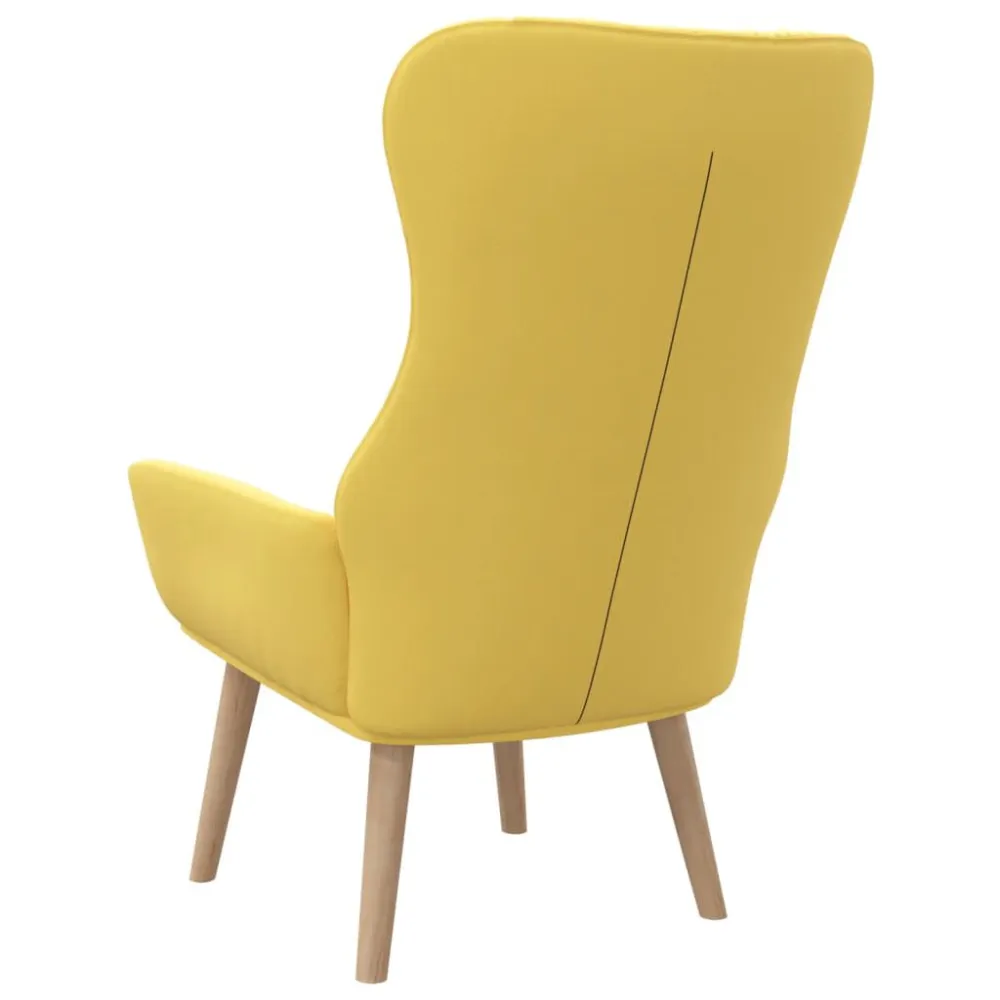 Poltrona Relax Giallo Senape Tessuto