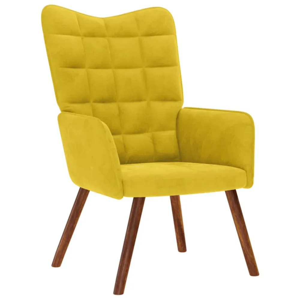 Poltrona Relax Giallo Velluto