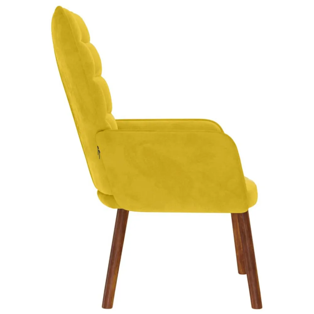 Poltrona Relax Giallo Velluto