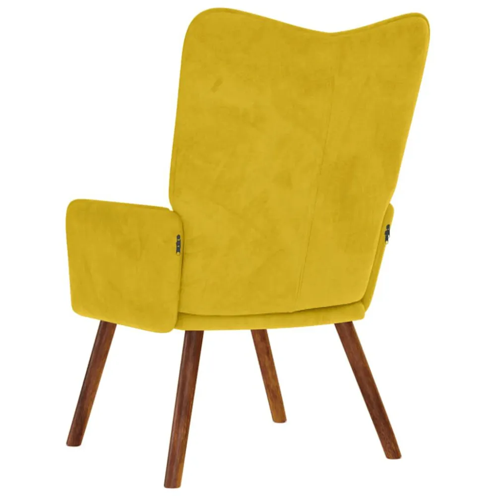 Poltrona Relax Giallo Velluto