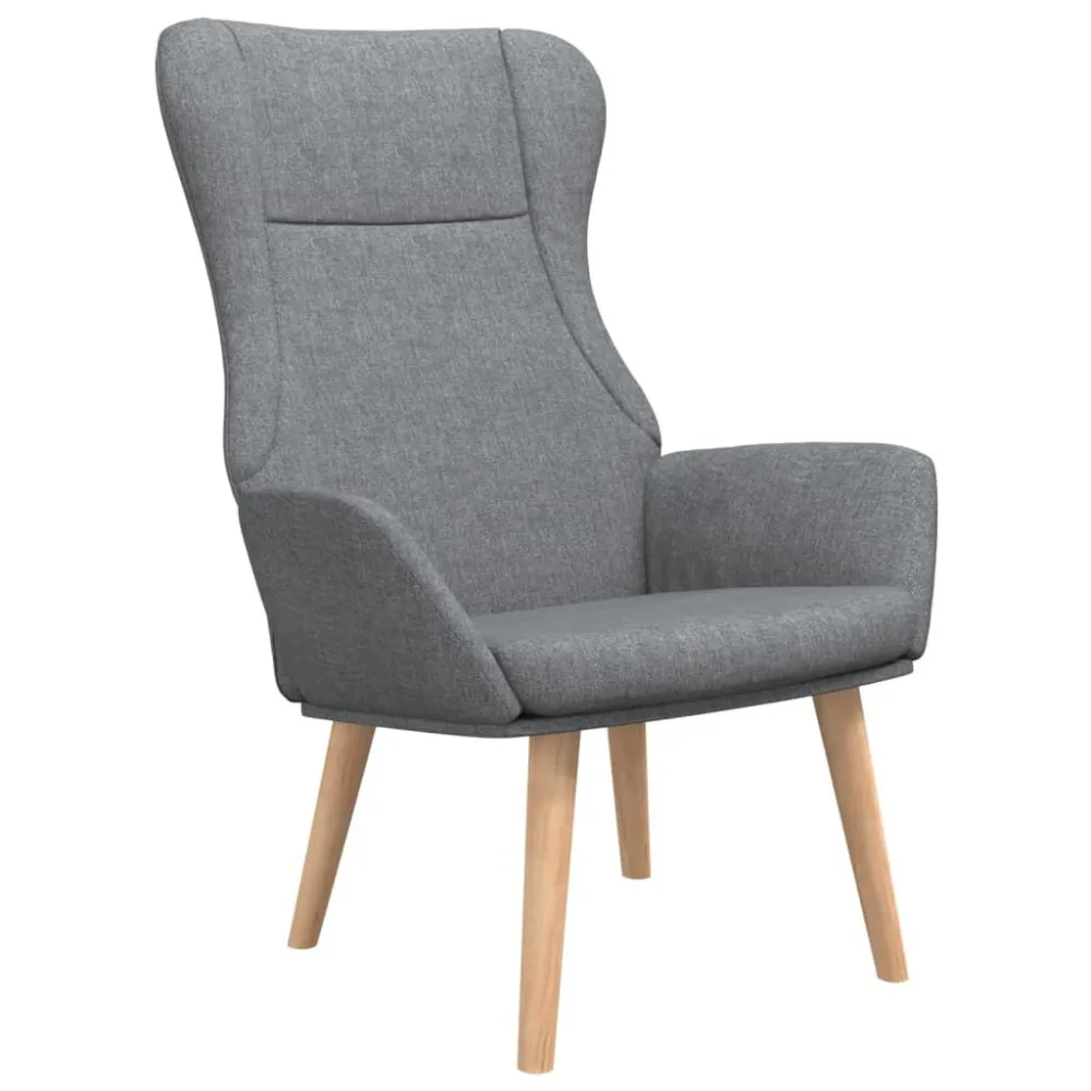 Poltrona Relax Grigio Chiaro Tessuto