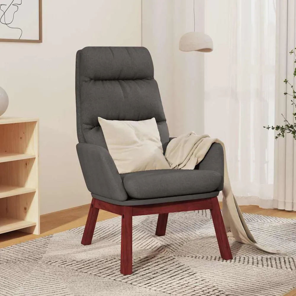 Poltrona Relax Grigio Scuro Tessuto