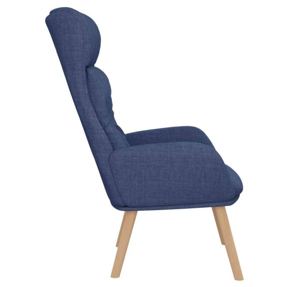 Poltrona Rilassante Blu Tessuto