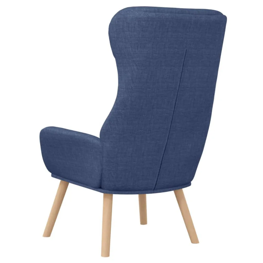 Poltrona Rilassante Blu Tessuto