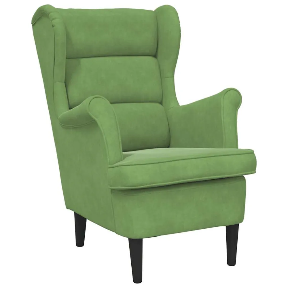 Poltrona Verde Chiaro Velluto