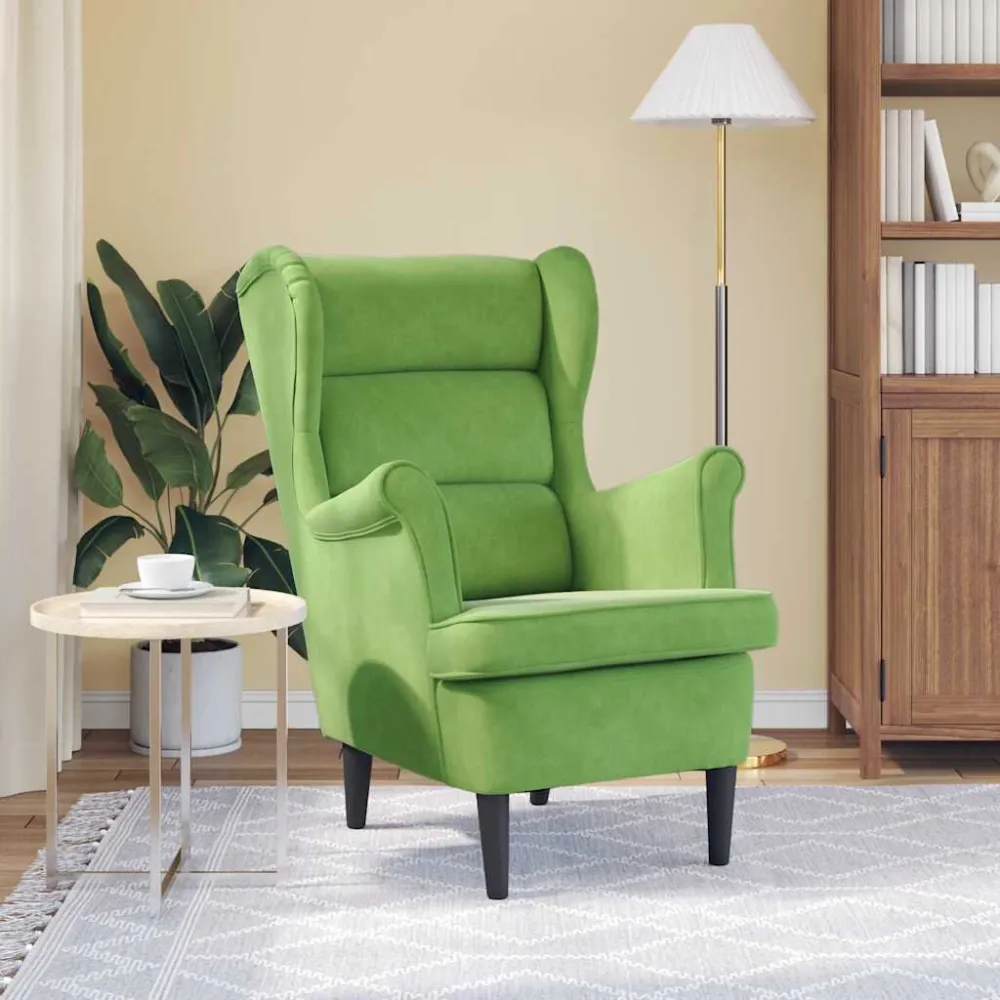 Poltrona Verde Chiaro Velluto