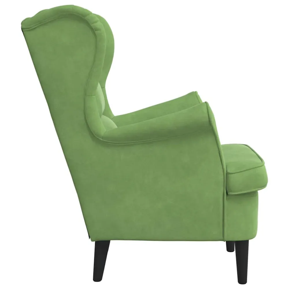 Poltrona Verde Chiaro Velluto