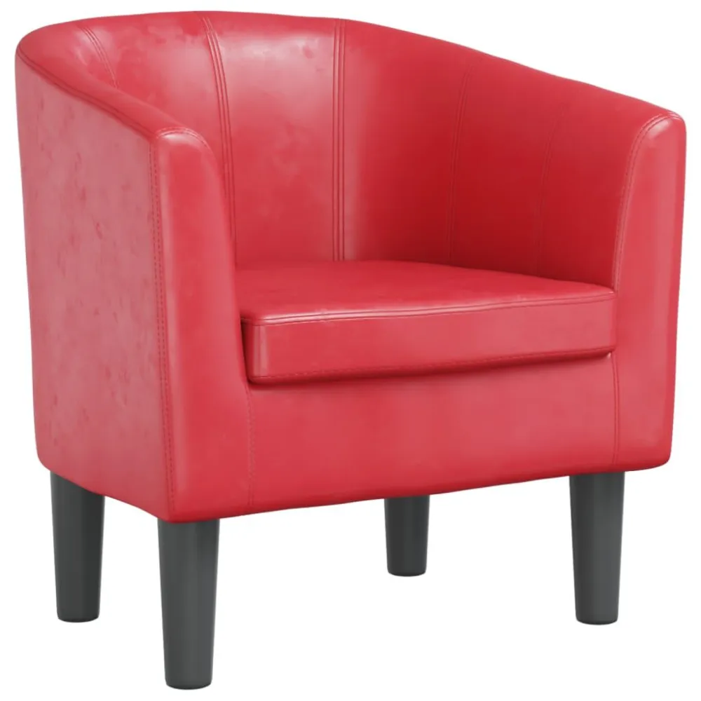 Poltroncina Pozzetto Rossa Similpelle