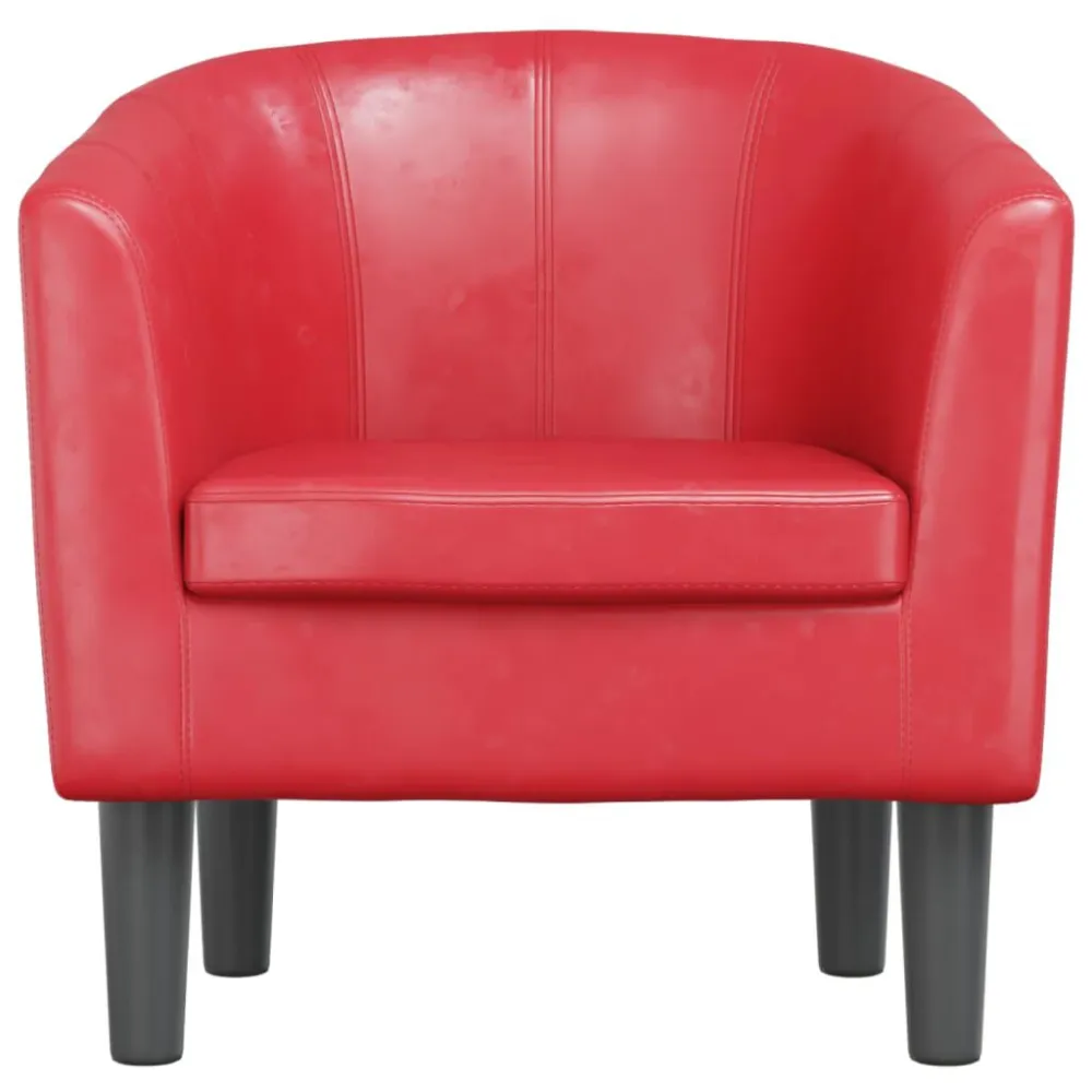 Poltroncina Pozzetto Rossa Similpelle