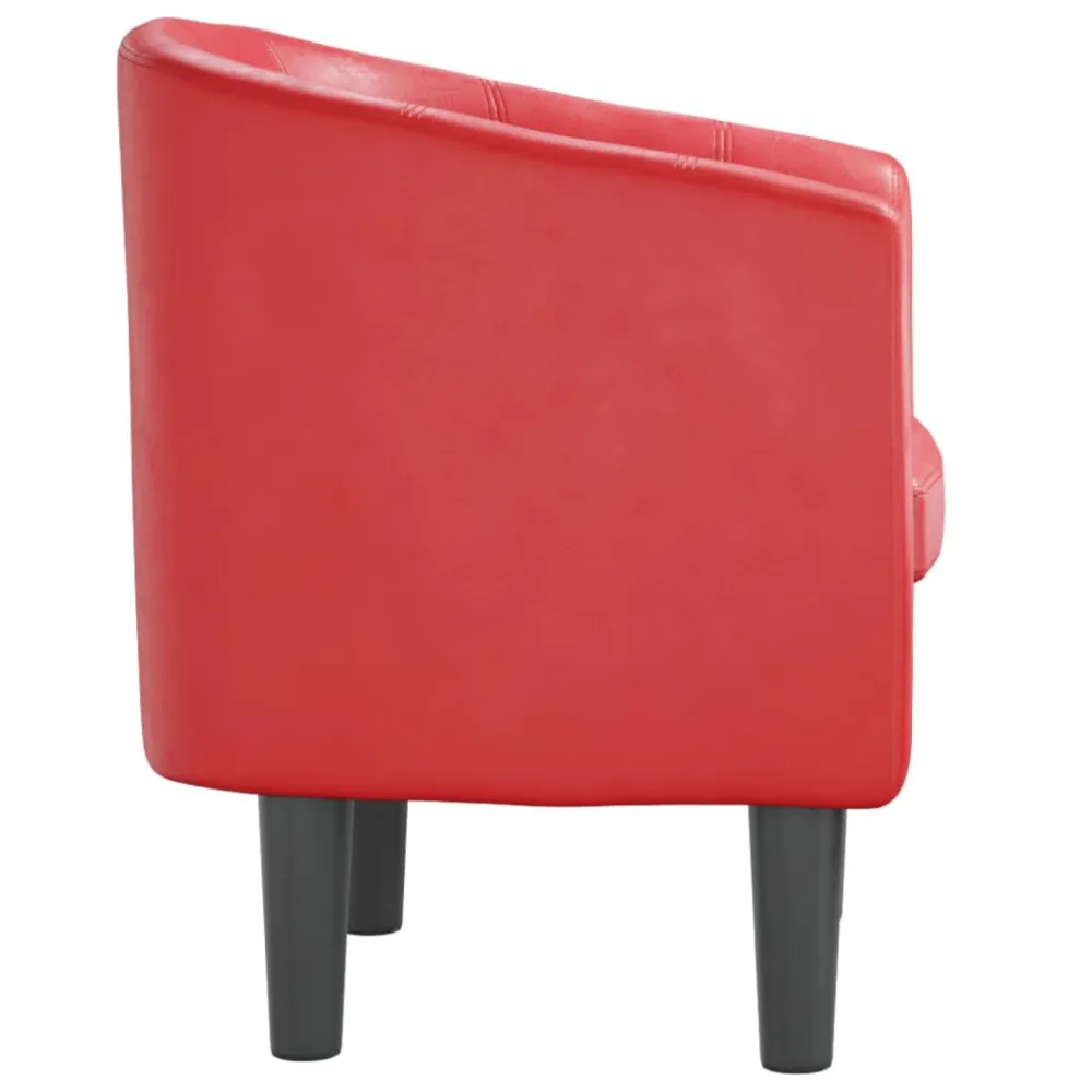 Poltroncina Pozzetto Rossa Similpelle