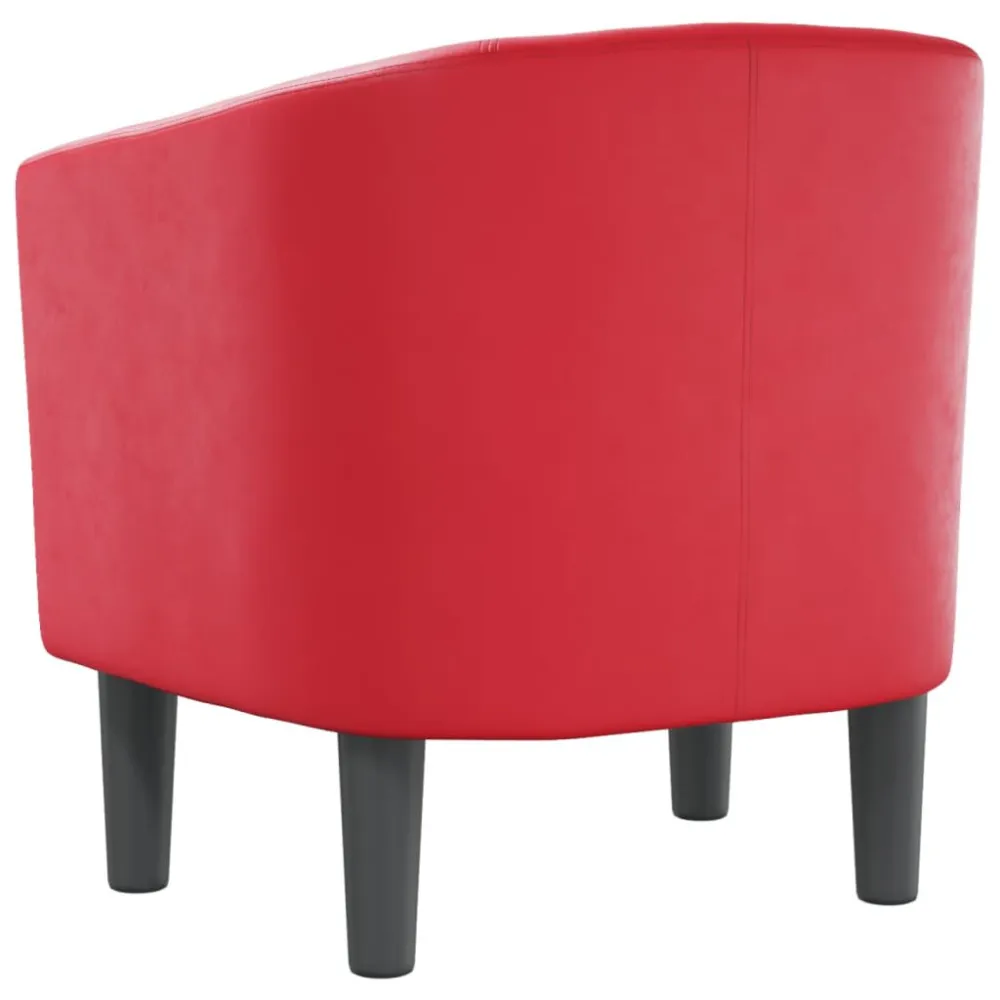 Poltroncina Pozzetto Rossa Similpelle