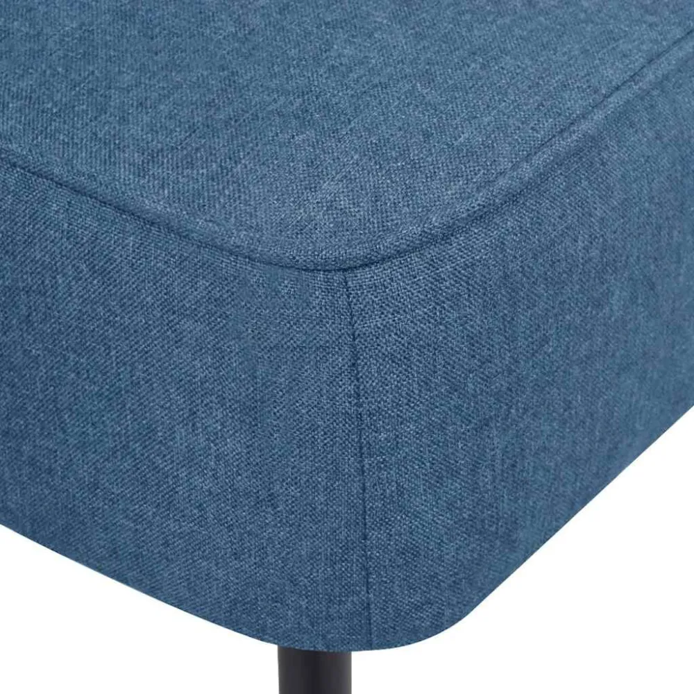 Sedia da Cocktail Blu Tessuto