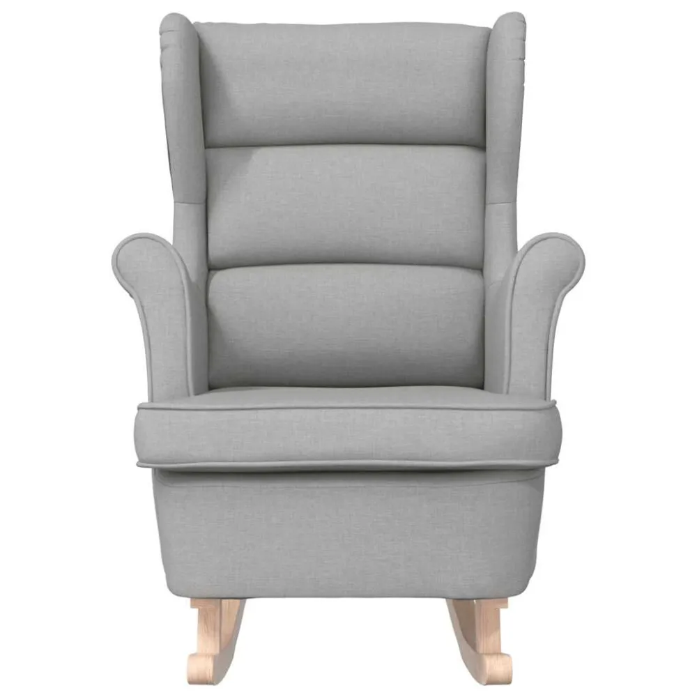 Sedia Dondolo Nuvola Grigia 74x90x102 cm Tessuto