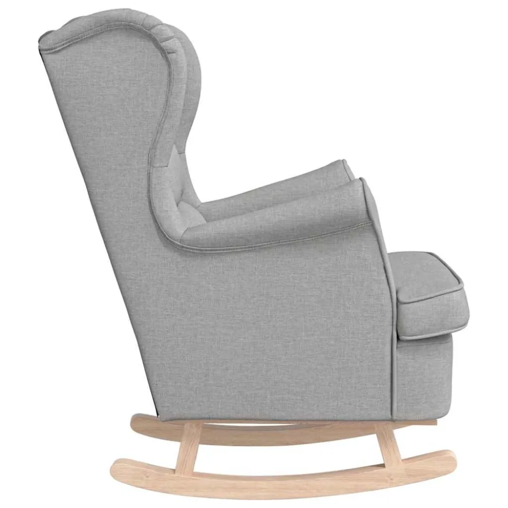 Sedia Dondolo Nuvola Grigia 74x90x102 cm Tessuto