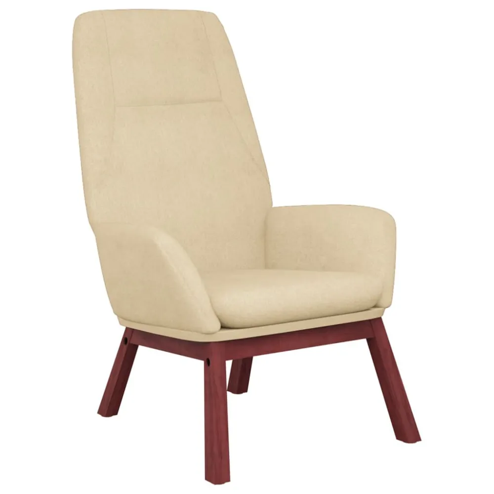 Sedia Relax Crema Tessuto