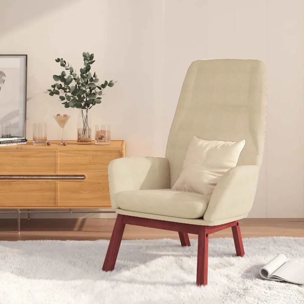 Sedia Relax Crema Tessuto